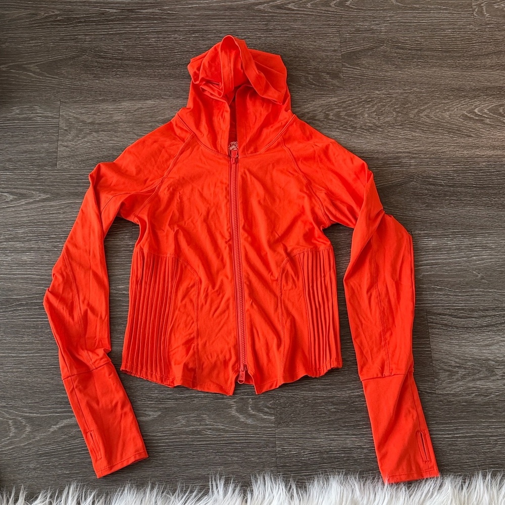 FP Movement by Free People Vibrant Red Hooded Jacket